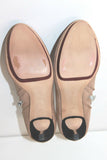 ZARA Basic Escarpins Boots Simili Daim Beige Talons Aiguilles Hauts T 39 TBE
