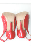 SAN MARINA Escarpins Sandales  Cuir Rouge Doublés Cuir T 40 TBE