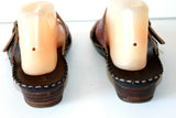 LAURA VITA Sandales Cuir Coloré Motifs Fleurs Modèle HEAUME  T 39 TTBE
