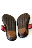 LAURA VITA Sandales Cuir Coloré Motifs Fleurs Modèle HEAUME  T 39 TTBE