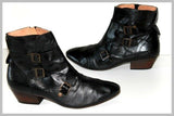 KICKERS WEST SIDE Bottines Cuir Noir Doublées Cuir T 41 TTBE