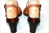 ORCADE Via Minelli Sandales Tout Cuir Marron Lanières Fines  T 38 TBE