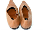 ROSA LIPTY Mocassins Pointus Cuir Marron Clair T 39 TBE