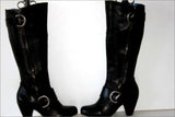 ARTURO CHIANG Bottes Cuir Lisse Noir  T 6 M / 36 TTBE