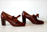 POLLINI Escarpins à Lacets Tout Cuir Vintage T 34.5 BE