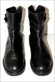 ZARA Basic Bottines Boots Cuir Noir Doublées Cuir T 40 TTBE