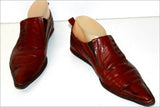 LOTTUSSE Sneakers Pointues Cuir Marron Acajou Doublés Cuir T 5.5 / 38.5 BE