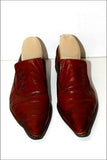LOTTUSSE Sneakers Pointues Cuir Marron Acajou Doublés Cuir T 5.5 / 38.5 BE