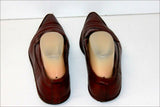 LOTTUSSE Sneakers Pointues Cuir Marron Acajou Doublés Cuir T 5.5 / 38.5 BE