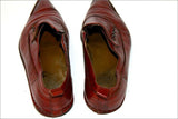 LOTTUSSE Sneakers Pointues Cuir Marron Acajou Doublés Cuir T 5.5 / 38.5 BE
