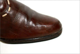 BARBARA BUI Bottes Vintage Tout Cuir Marron Foncé T 37 BE