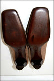 NANDO MUZI Escarpins Tout Cuir Velours Imprimé Marron T 37.5 IT / 38.5 FR TTBE