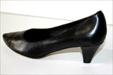 A PETITS POINTS Escarpins Tout Cuir Noir T 36 TBE