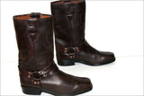 ROOTS MOTOR CYCLES Boots Cuir Marron Foncé T 43 BE