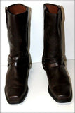 ROOTS MOTOR CYCLES Boots Cuir Marron Foncé T 43 BE