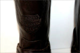 ROOTS MOTOR CYCLES Boots Cuir Marron Foncé T 43 BE