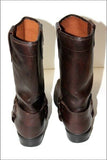 ROOTS MOTOR CYCLES Boots Cuir Marron Foncé T 43 BE