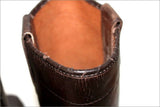 ROOTS MOTOR CYCLES Boots Cuir Marron Foncé T 43 BE