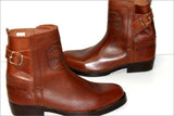 TERRANO Boots Bottines Cuir Marron Noisette T 41 TTBE