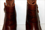 TERRANO Boots Bottines Cuir Marron Noisette T 41 TTBE