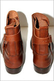 TERRANO Boots Bottines Cuir Marron Noisette T 41 TTBE