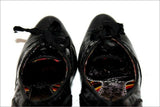 PEPE JEANS Escarpins Cuir Fripé Verni Noir Talons Coniques  T 36 TBE