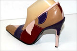 FREE LANCE Escarpins Tout Cuir Multicolore Talons Fins T 38 BE