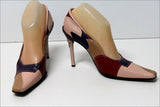 FREE LANCE Escarpins Tout Cuir Multicolore Talons Fins T 38 BE