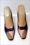 FREE LANCE Escarpins Tout Cuir Multicolore Talons Fins T 38 BE