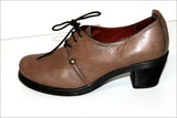 HISPANITAS Escarpins à Lacets Cuir Marron Taupe T 35 TTBE