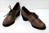 HISPANITAS Escarpins à Lacets Cuir Marron Taupe T 35 TTBE