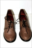 HISPANITAS Escarpins à Lacets Cuir Marron Taupe T 35 TTBE