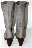 FELMINI Mi Bottes à Talons Cuir Gris Clair T 37 TTBE