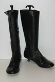 MOSQUITOS Mi Bottes Cuir Noir Doublées Cuir T 6 / T 39 TBE