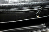Cartable Cuir Grainé Noir Fermeture à Clef  ETAT NEUF