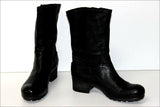 VIC MATIE Bottines Cuir Souple Noir Doublées Cuir T 37 TTBE