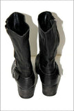 VIC MATIE Bottines Cuir Souple Noir Doublées Cuir T 37 TTBE
