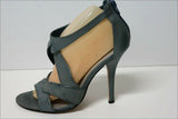 SAN MARINA Sandales Cuir Bleu Gris Doublées Cuir T 40 TBE