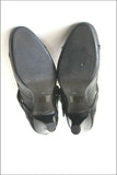 KARSTON Escarpins à Sangles Cuir Noir Talons Hauts T 37 BE