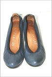 HISPANITAS Escarpins Cuir Elastiqué Bleu Doublés Cuir T 39 TBE