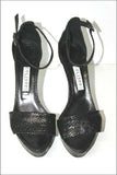COLISEE Sandales Cuir Imprimé Reptile Noir Doublés Cuir T 40 TBE