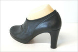 ACCESSOIRE DIFFUSION Escarpins Cuir Elastiqué Noir T 37 TBE