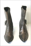 SAN MARINA Bottines Pointues Cuir Bronze T 36 TTBE