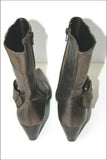 SAN MARINA Bottines Pointues Cuir Bronze T 36 TTBE
