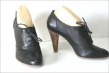 MINELLI Escarpins à Lacets Cuir Noir T 39 BE