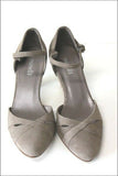 MINELLI Escarpins Velours Marron Taupe Doublés Cuir T 40  ETAT NEUF