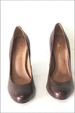 STUDIO Pour André Escarpins Tout Cuir Bordeaux T 38   ETAT NEUF