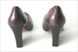 STUDIO Pour André Escarpins Tout Cuir Bordeaux T 38   ETAT NEUF