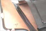 EDF GDF Cartable à Clef Vintage Cuir Grainé Marron Foncé TBE