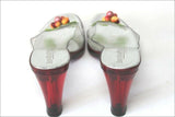 SAN MARINA Sandales Transparentes Talons Plexi Rouge T 40 TBE